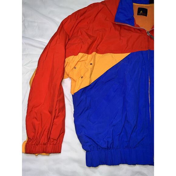 Liz Sport Windbreaker Jacket Women's Size Small Color lock 80s Packable Hood NWT - Picture 2 of 16